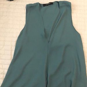 Brand new Olivaceous teal v neck tank